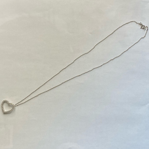 Genuine Sterling Silver & Cubic Zirconia Necklace - Picture 3 of 10